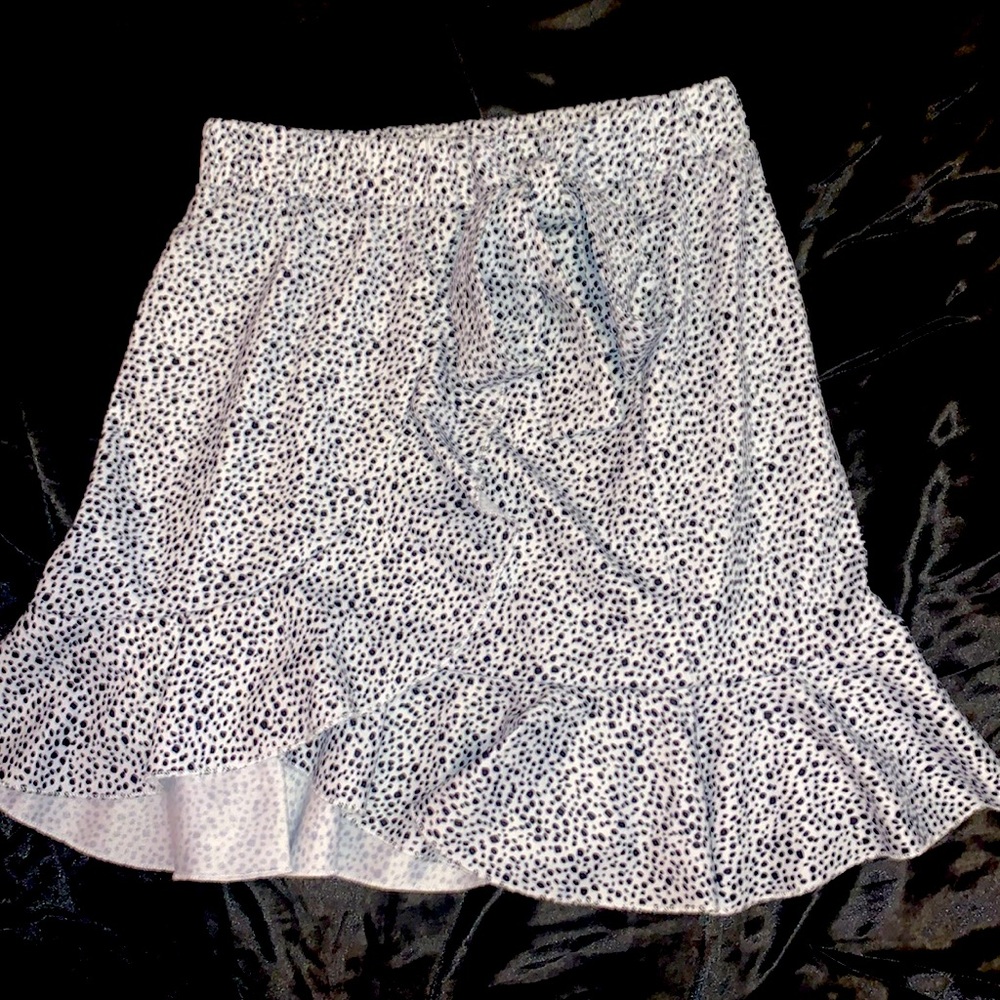 black and white skirt
